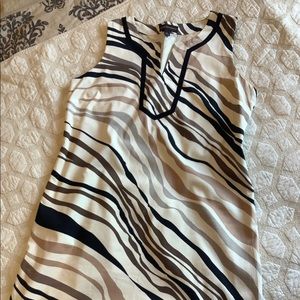 Dana Buchman zebra print sheath dress size large